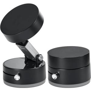 JOYTUTUS Shower Phone Holder, Reusable Suction Cup Phone Mount for Shower, Mirror, Kitchen, Window & Bathroom, Shower Phone Mount Compatible with iPhone 16, 15, 14, 13, 12 & All Phones (Black)