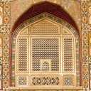 BELECO 7x5ft Fabric Indian Palace Backdrop India Jaipur Fort Religious Hindu Architecture Hinduism Background for Photograph Indian Themed Travel Party Decorations Baby Shower Photo Shooting Props (A13883)