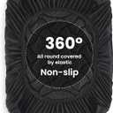 SLEEP ZONE Cooling Queen Mattress Topper, Premium Zoned Cool Mattress Pad Cover, Padded Mattress Protector Breathable Washable, Deep Pocket 8-21" (Black, Queen)