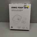 Ionic Foot Bath Detox Machine,Foot Detox Foot Bath Soak Tub with 2 Arrays,80 Disposable Liners,Detox Sea Salt,Folding Foot Spa,Home Salon-Level Foot Soaking Tub2