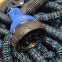 Flexi Hose Expandable Garden Hose with 8 Function Nozzle, 150FT - Lightweight Retractable Garden Hose, Water Hose - No-Kink Flexibility, 3/4 Inch Solid Brass Fittings and Double Latex Core