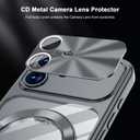 Ougsuico for iPhone 17 Case with Ring Stand Camera Protection Lack Black