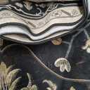 Area Rugs 6'x9' Washable Non-Slip, Floral Vintage Distress Print Pattern Medallion Carpet for Living Room Bedroom Dining Room, Black Brown Neutral Dark Tan