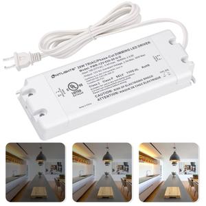HitLights 30W LED Dimmable Driver, 110-277V AC - 12V 2.5A DC Electric LED Transformer, Compatible with Lutron&Leviton for LED Strip Lights, Constant Voltage LED Products(Removable AC Cord Included)
