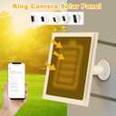 Solar Panel Charger for Ring Camera, Compatible with Stick Up Camera Battery, Ring Spotlight Plus/Pro, Stick up Pro, Waterproof 6w5v (White-2Pack)