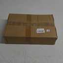 LANDNEOO 6 Pack 14oz Vintage Glass Coffee Mugs with Bamboo Lids and Spoons, Green Embossed Drinking Glasses for Iced Coffee, Tea, Latte