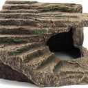 Resin Reptile Hideouts Cave Habitat Decor for Gecko Leopard Lizards Toad Turtle (B- Extra Large)