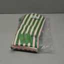 Kate Spade New York Botanical Stripe Kitchen Towels 4-Pack Set, Absorbent 100% Cotton, Green/Pink, 17"x28"
