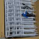 42.5ft(L) x 13in(H) Animal Barrier Fence, 30 Panels No Dig Garden Fence for Dog Rabbit, Rustproof Anti Digging Barrier, Garden Edging Border Ground Defense for Outdoor, Yard, Patio, White