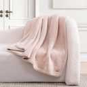 UGG Whitecap Fleece Throw Blanket, Soft Plush Throw for Bed or Chair, Luxury Bedroom Decor, Cozy Blankets, Machine Washable, Spring Decor, 50-inch x 70-inch, Pink Quartz