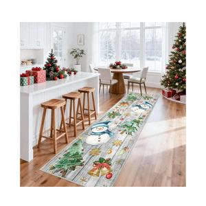 GarveeHome Christmas Runner Rug 2x8 Washable Kitchen Runner Non Slip Bath Rugs Low Pile Entryway Rug Xmas Tree & Snowman Foldable Stain Resistant Carpet for Bedside Hallway Entry Laundry 2'x8' Grey
Amazon's Choice
