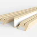 Texas Art DIY Wood Stretcher Bars for Canvas, Solid Wood Frame Kit, Easy to Assemble, Gallery Wrap for Oil Painting, Wall Posters, Customized Wooden Frame Kit for Diamond Painting, White, 20x28 Inch