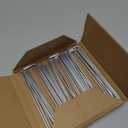 FEED GARDEN 6 Inch 25 Pack Galvanized Landscape Staples 11 Gauge Anti-Rust Garden Stakes SOD Pins Yard Stakes