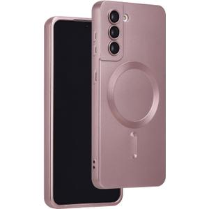 Magnetic for Samsung Galaxy S21 Case,Soft Silicone Samsung Galaxy S21 Phone Case with Camera Protection,Slim Fit Anti-Scratch Samsung Galaxy S21 Case Compatible with MagSafe,Pink