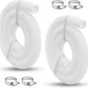 1.25" Replacement Hose for Above Ground Pool Pumps - 59" Long Pool Hose, Suitable for Intex Coleman Pool Filter Pumps 607 and 637 (2-Pack)