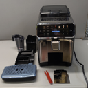 Philips 4400 Series Fully Automatic Espresso Machine  12 Hot & Iced Coffees, Quick-to-Clean LatteGo Milk System, SilentBrew, QuickStart, Ceramic Grinder, Black Chrome (EP4444/90)
