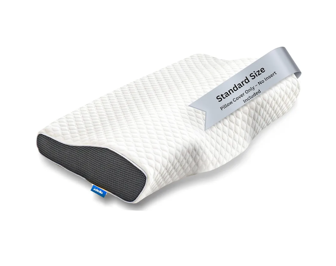 Derila Pillowcase | Designed to Keep Your Derila Memory Foam Pillow for snoring Relief Covered and Protected with This Crisp, Clean, White Pillowcase Made from Premium Materials