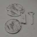 Tiered Tray Two Tier Trays Round Rustic Cupcake Stand,Serving Cakes Holder with Handle for Living Room,Party