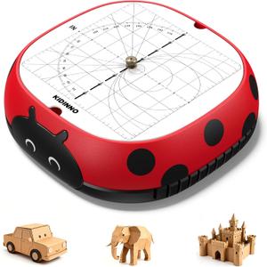 Safe Power Cardboard Cutter for Kids, STEM + STEAM Educational Toy for Boys and Girls Ages 5+, Upcycled Tool for DIY Cardboard Projects, Engineering & Creativity (Red)