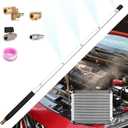24 Inch Pressure Washer Wand for Car Radiator Cleaning Tools, Car Water Tank Cleaning Wand for Pressure Washer & Pressure Air Pump Flush Radiator Cleaning Wand Power Washer Wand with 4 Nozzle Tips