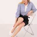 Women's Knit Slip On Walking Shoes - Comfort Ballet Flats with Rubber Sole & Arch Support (White)