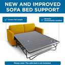 Meliusly Sleeper Sofa Support Board Queen Size (54x64) Permanently Installed Wood Sofa Bed Board for Pull Out Couch, Folds with Frame, Under Mattress Bar Shield, Sofa Bed Support, Folding Bed Board