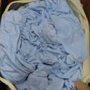 6 Pack Spandex Baby Blue Round Tablecloths for 60in Table, Stretchy 120inch Fitted 5ft Table Cloths, Wrinkle Free Round Tablecovers Skirt for Wedding Birthday Parties Baby Shower Banquet