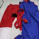 DAZCOS US Size Adult Blue Cheongsam Dress Cosplay Halloween Costume 2XL
