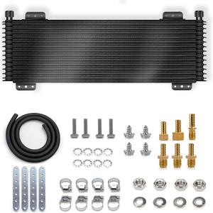 Transmission Cooler 40,000 GVW Trans Cooler Low Pressure Drop LPD47391 with Mounting Hardware 47391 Black