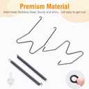 Bilillo 12 Pack Plate Hangers for the Wall, Suitable for 4-5 Inch Decorative Plate, Invisible Heavy Duty Wire Plate Holder with Wall Hooks, Plate Hangers for Displaying Plates, Platter, Dish