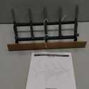 Mr IRONSTONE Fireplace Grate Fireplace Log Holder Solid Steel Heavy Duty Firewood Log Burning Rack Fire Grates for Outdoor Kindling Tools Pit Indoor Wrought Iron Wood Stove 17 inch