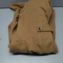 Women's Winter Double-Breasted Long Overcoat, Classic Trench Coat, Casual Notch Lapel Outwear (S, Khaki)