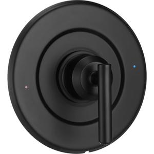 Blulu Shower Trim Kit Replacement for T2901BL Valve Trim Kit Compatible with Moen Posi-Temp Shower Valve 2510 Matte Black Lever Handle Easy to Install