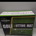 YOUCZON Putting Green Indoor,Golf Putting Mat with Auto Ball Return,Premium Crystal Velvet Surface, Practice Putting mat, Perfect Training Aid & Gift for Golf Lovers Christmas (Green two holes)
