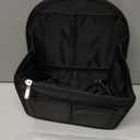 HOYOFO Mini Backpack Organizer Insert, Black, 7.7"L x 4.3"W x 10.6"H, Waterproof Nylon, Fits Small Backpacks