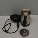 Arzum Cezve Electric Turkish Coffee Maker, Stainless Steel, Boil-Dry Protection, Lid for Extra Protection, Cordless Use, 1 to 4 cups, 120V, 3-pin US-plug, 800W