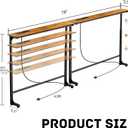 Adjustable Height Narrow Sofa Table with Built-in Power Outlets, 78" Long Console Table Behind Couch Table with Charging Station Skinny Entryway Table for Living Room & Hallway (Rustic Brown)