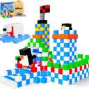 Magnetic Blocks, Magnet Building Toys for Toddlers, Preschool Sensory Autism STEM Toys for 3+ Year Old Boys & Girls, Magnetic Cubes as for Kids Ages 3-5 4-8