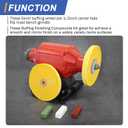 SCOTTCHEN 6inch Buffing Polishing Wheels 1/2" Arbor Hole,2 Pcs Medium (30Ply) for Bench Grinder,with Buffing Polishing Cutting Compound 4 Oz.Kit