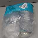 GUSTO [100 Count] Clear Flat PET Plastic Lids (No Hole) 98mm Snap-On Lids for 12, 16, 20 & 24 oz Milkshake Cups, Leak-Resistant & Stackable (Formerly Comfy Package)