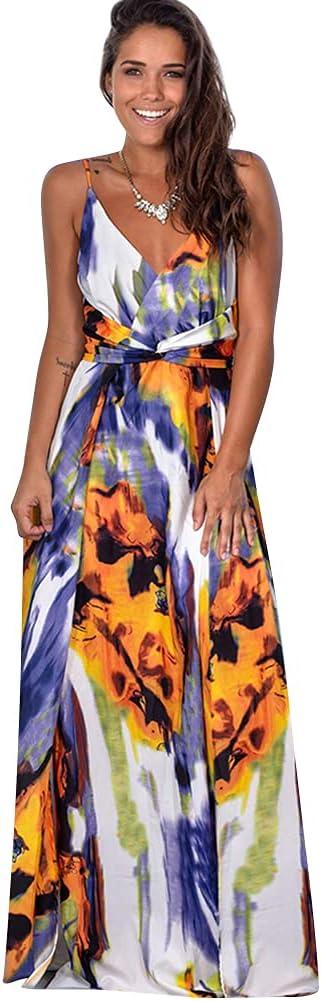 Women Transformer Convertible Multi Way Wrap V-Neck Wedding Bridesmaid Dress Halter Ombre Floral Long Evening Prom Maxi Dress (Small, Purple Tie Dye)