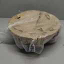 Decorative Mango Wood Serving Bowl For Fruit Or Salad, Wooden Centerpiece Display Tray Basket Platter Dish For Kitchen Counter & Dining Table Decor, Round 12 x 5 Inch, Large Natural Rustic Farmhouse