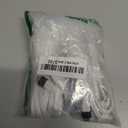 2 Pack 25 ft USB C Cable for Security Camera Outdoor Indoor, Type-C Extension Charging Cord Flat, Waterproof, with Wire Clips (White)