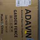ADAVIN Garden Fence Animal Barrier with Gate 32 in(H)17.5 Ft(L) 8 Panels,Rustproof Metal Wire Tall Fencing Border for Dogs Rabbits,Outdoor no dig pet Fences,Black Flower Edging for Yard,Arched (32in(H)x27in(L) 7 Panels+1 Gate)