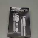 Jack & Rose Clippers and Trimmers Set, Cordless Hair Clippers for Men, Barber Clippers Set (Silvery)