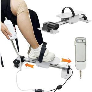 FSA/HSA Eligible Electric Knee Glide for Knee Replacement Recovery Aids Kit Knee Therapy Exercise Strengthening Equipment for PCL ACL MCL Knee Surgery Before and After White