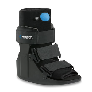 United Ortho Short Air Cam Walker Fracture Boot, Large, Black