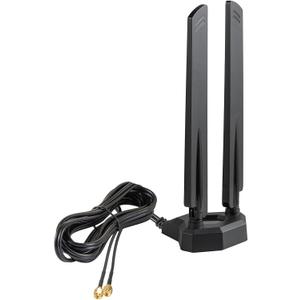 WiFi 6 6E Tri-Band 2.4GHz 5 GHz 6GHz Magnetic Base RP-SMA Antenna Boosts Signal for PC Desktop Computer Bluetooth Card WiFi 6E Card Gaming Motherboard