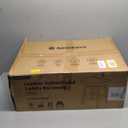 Raynesys 29 Inches Bar Stools Set of 2, Bar Height Barstools for Home Counter, Blackless Barstool with Bonded Leather Saddle Seats & Heavy Duty Metal Legs, Easy Assembly, Brown/Black