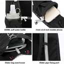 INOXTO Running Hydration Vest Backpack,Lightweight Insulated Pack with 1.5L Water Bladder Bag Daypack for Hiking Trail Running Cycling Race Marathon for Women Men,  588black